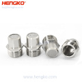 Hengko Medical Grado de acero inoxidable 316 316L Bronce 0.2-100 Micrones Filtro de aire de oxígeno HEPA para dispositivos de admisión de oxígeno médico